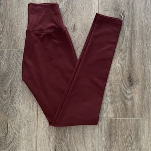 Aerie XS burgundy cotton leggings